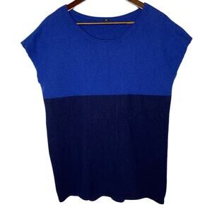 Blue Women's Crew Neck Sweater